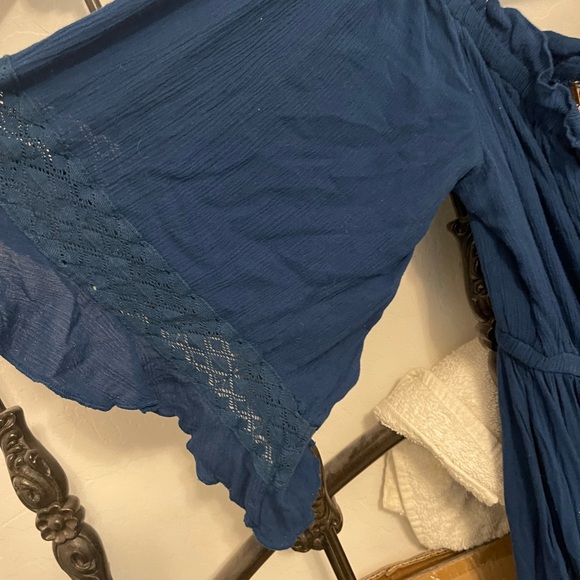 Free People Beach Bliss Maxi Dress Endless Indigo - Picture 6 of 7